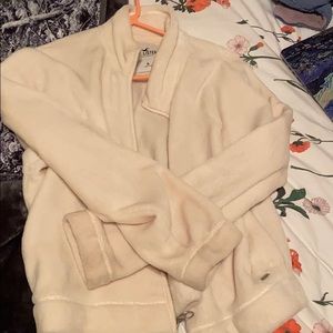 Cream Sherpa Zip Up